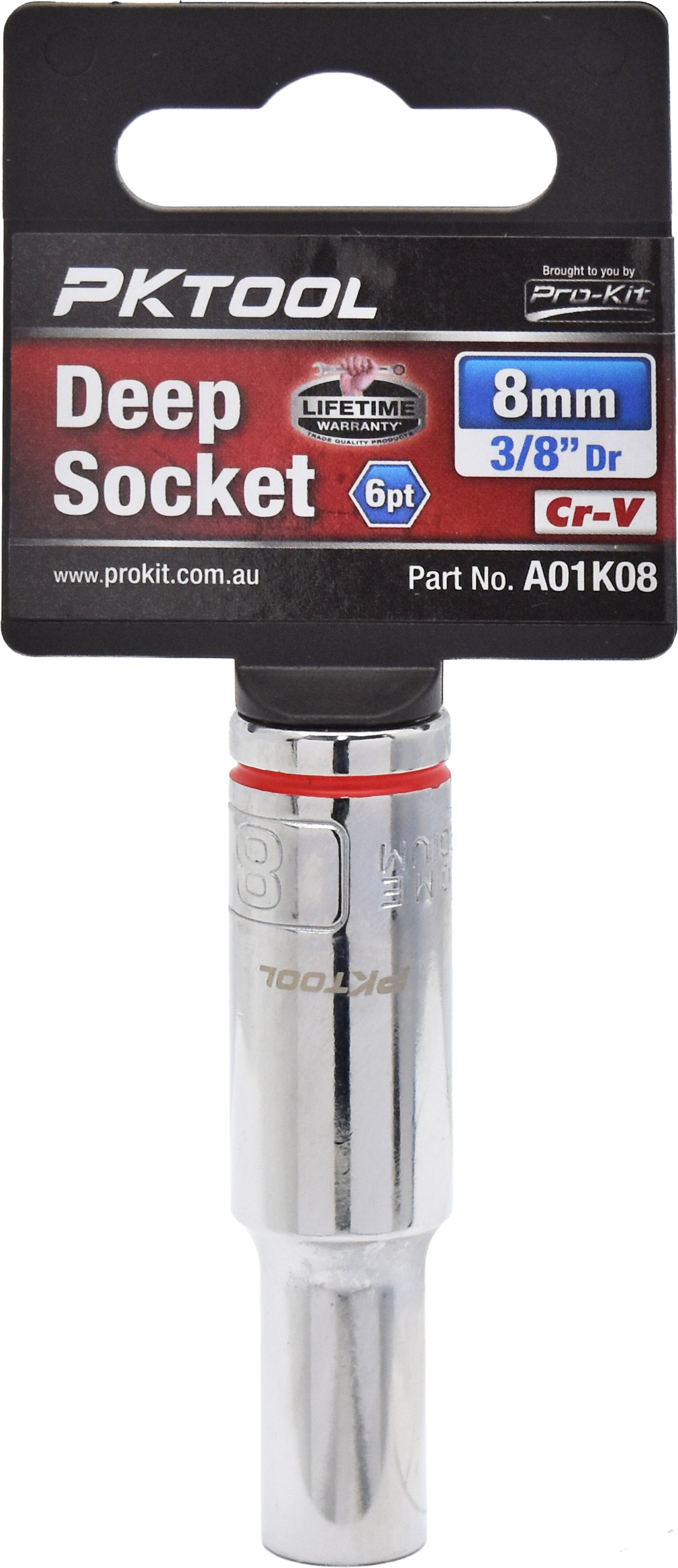 8mm 3/8″ Dr Deep Socket 6pt
