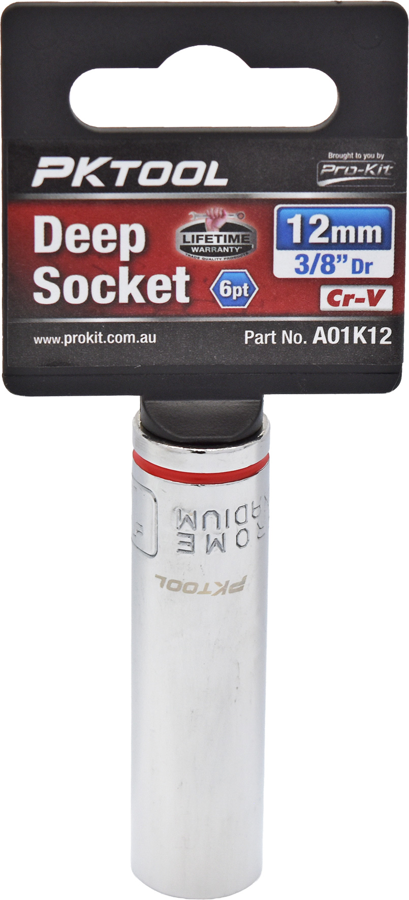 12mm 3/8″ Dr Deep Socket 6pt