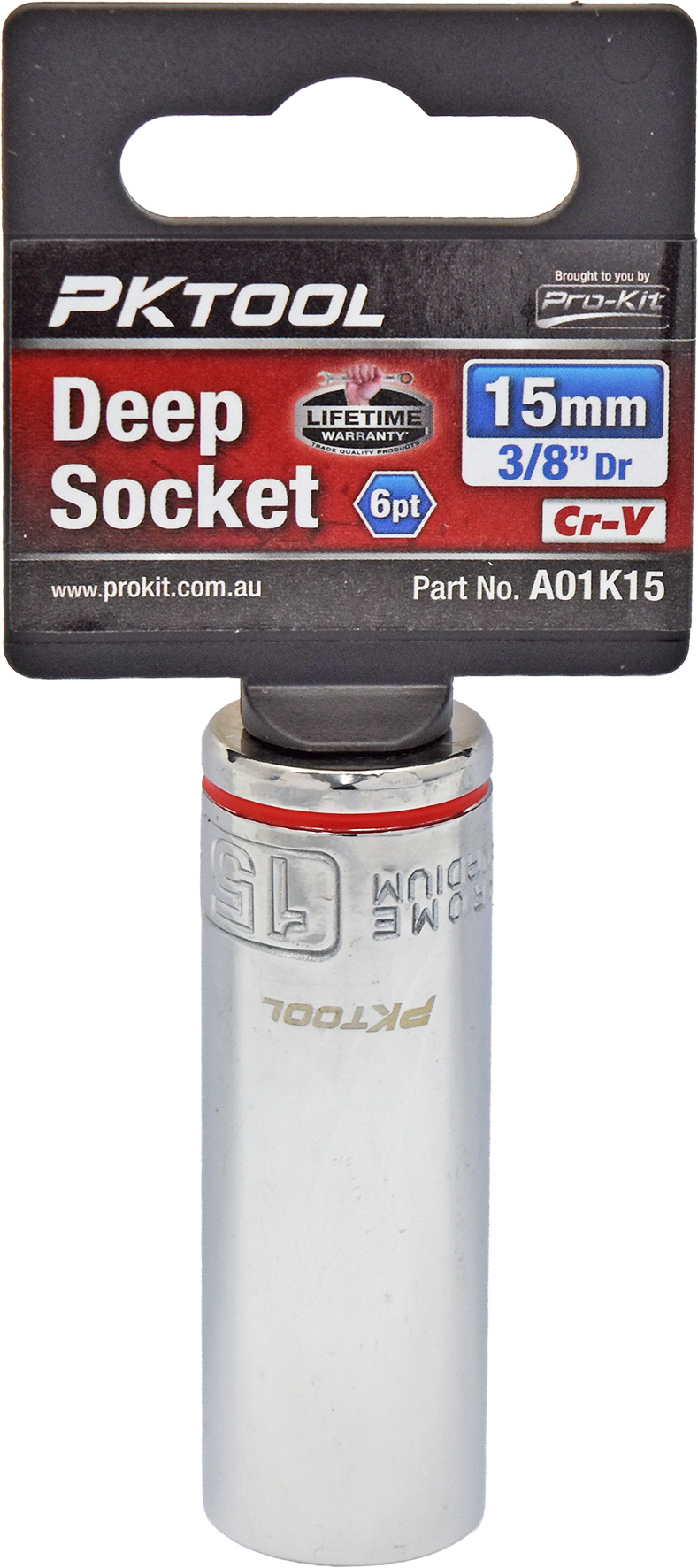 15mm 3/8″ Dr Deep Socket 6pt