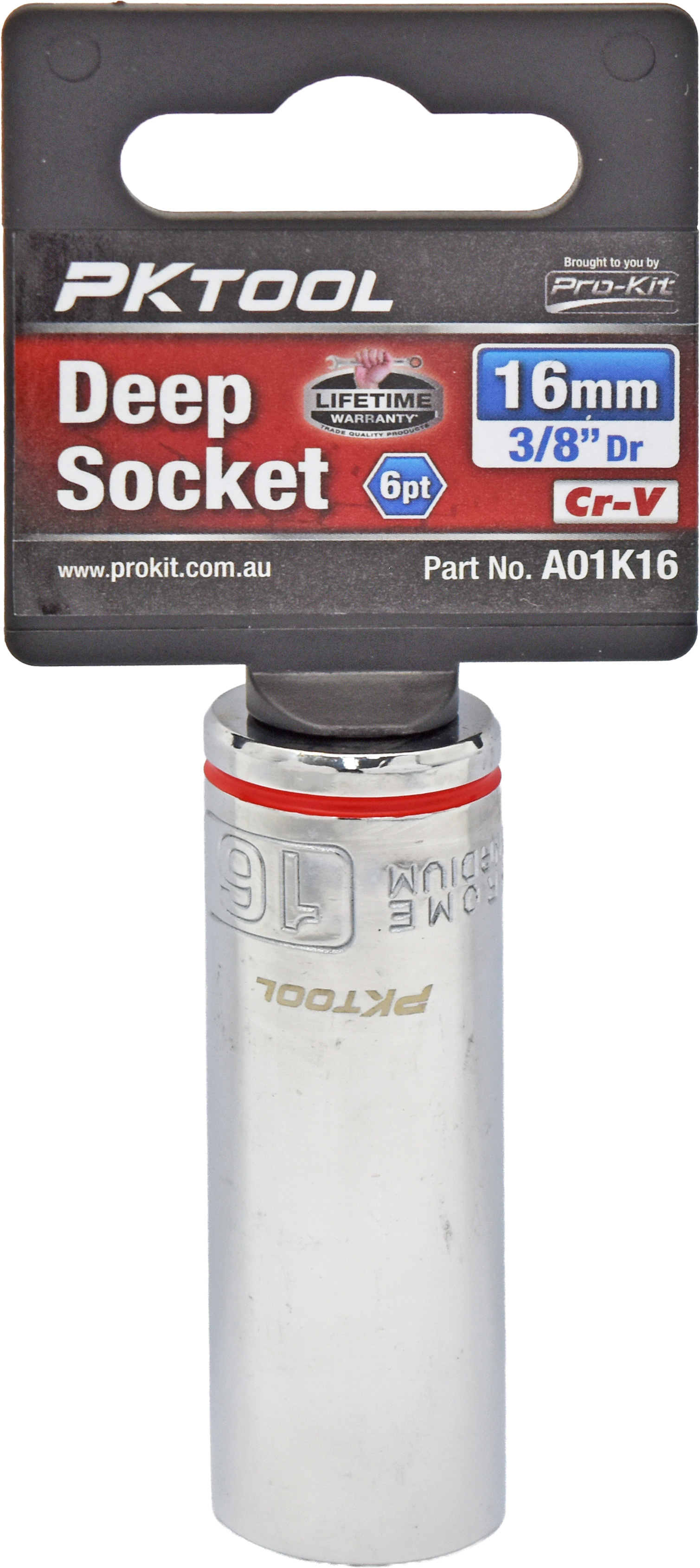16mm 3/8″ Dr Deep Socket 6pt