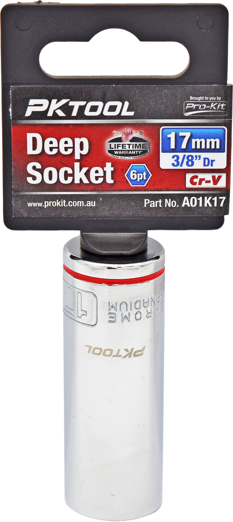 17mm 3/8″ Dr Deep Socket 6pt