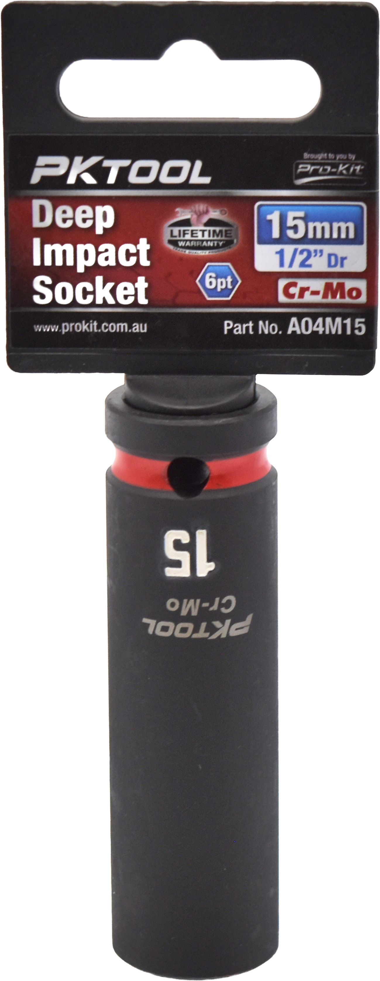 15mm 1/2″ Dr Deep Impact Socket 6pt