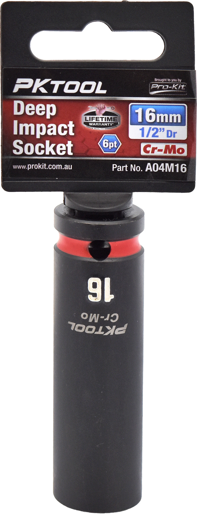 16mm 1/2″ Dr Deep Impact Socket 6pt