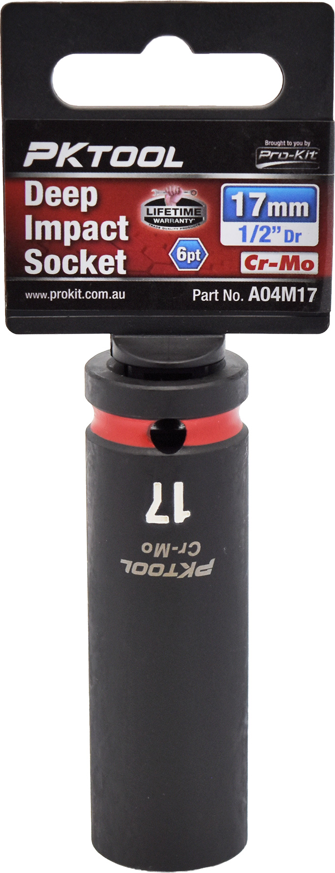17mm 1/2″ Dr Deep Impact Socket 6pt