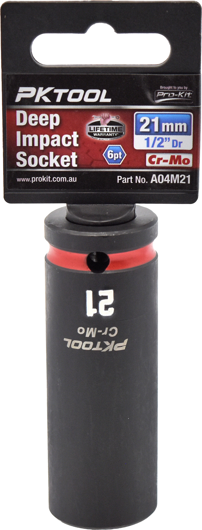 21mm 1/2″ Dr Deep Impact Socket 6pt