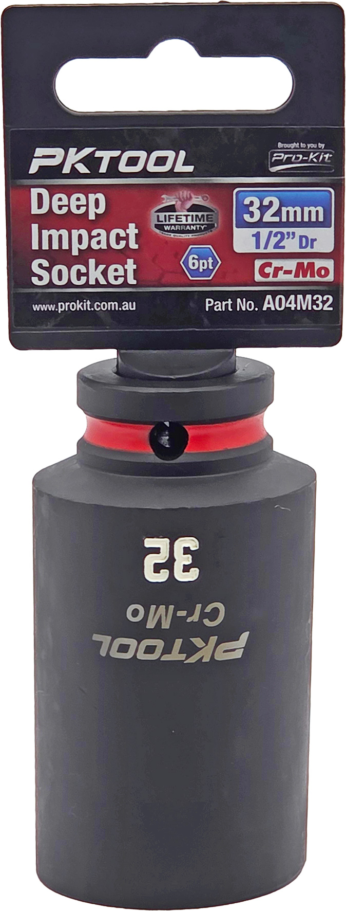 32mm 1/2″ Dr Deep Impact Socket 6pt