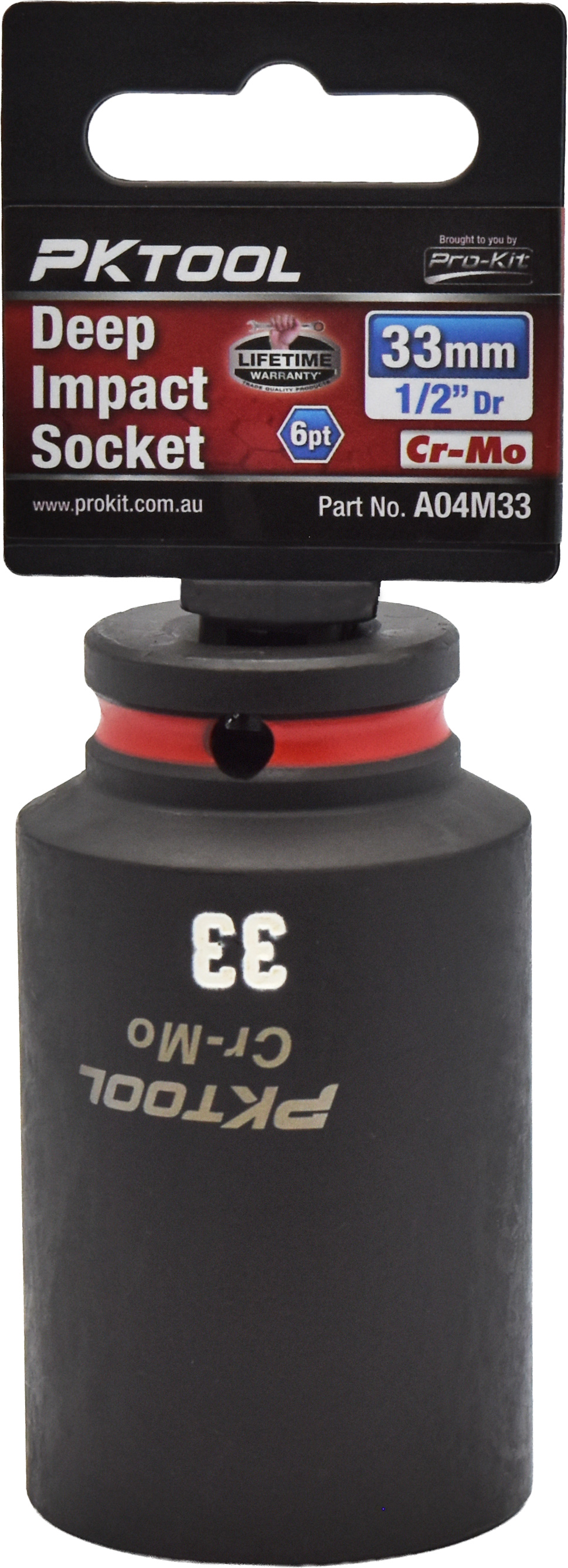 33mm 1/2″ Dr Deep Impact Socket 6pt