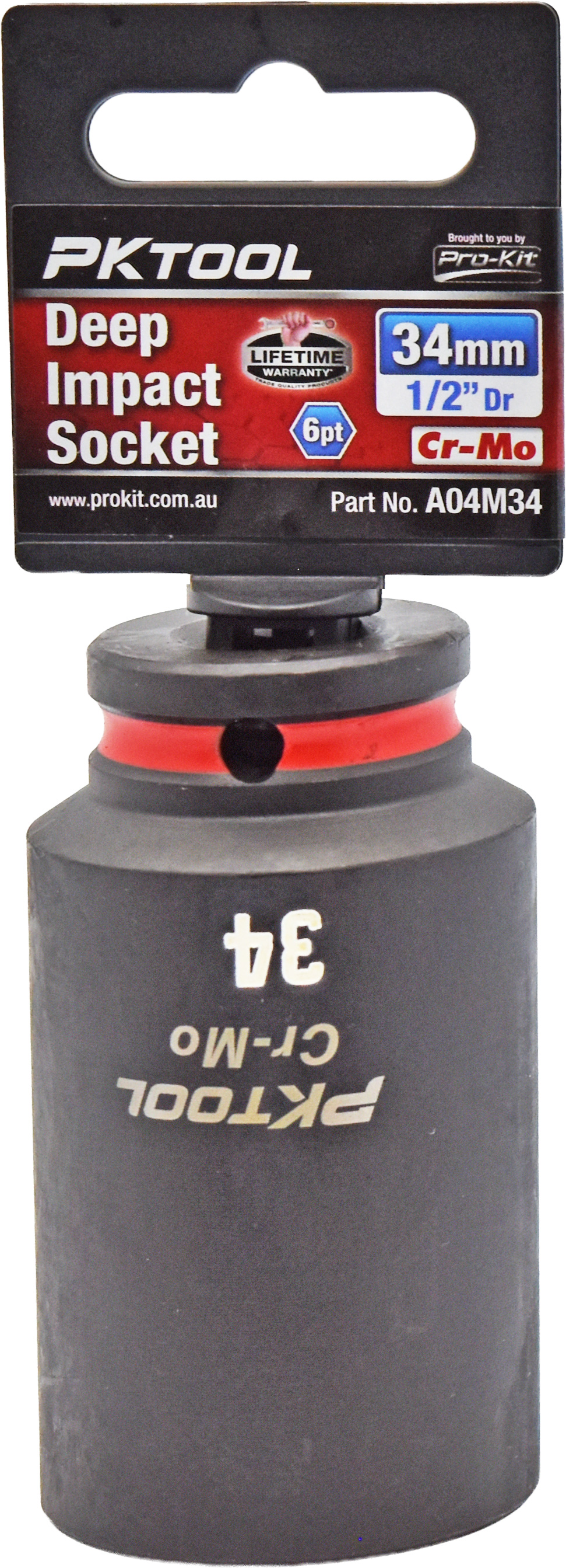 34mm 1/2″ Dr Deep Impact Socket 6pt