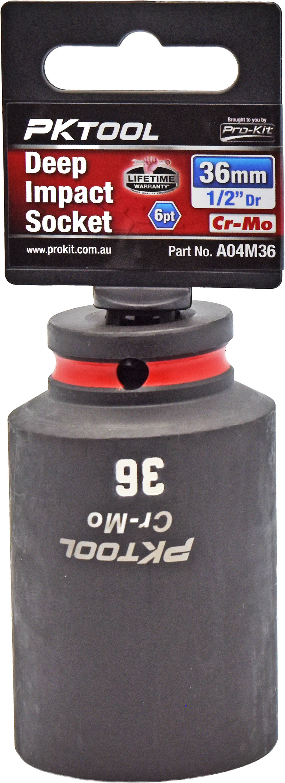 36mm 1/2″ Dr Deep Impact Socket 6pt