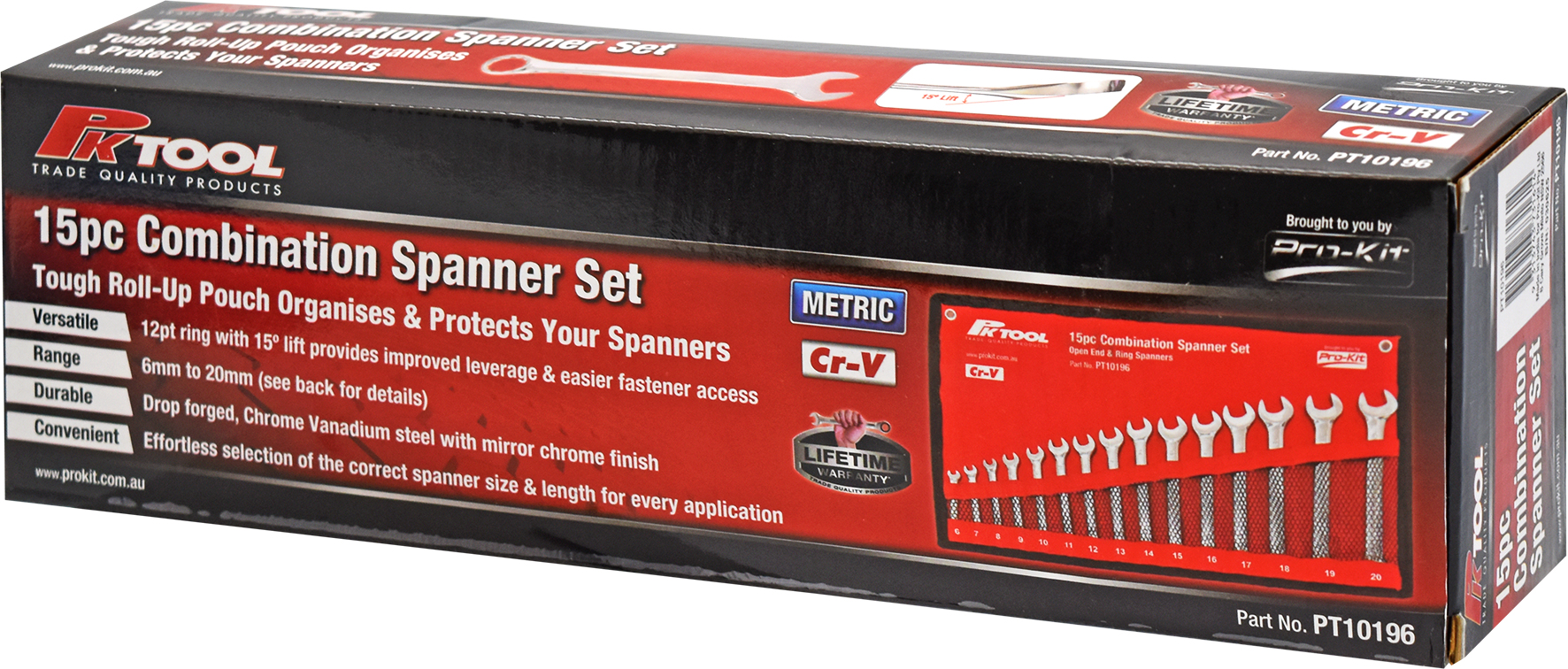 15pc Combination Spanner Set