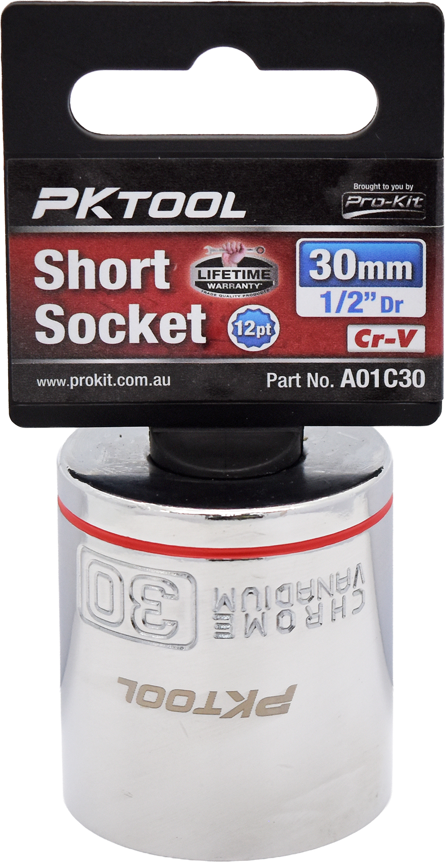 30mm 1/2″ Dr Short Socket 12pt