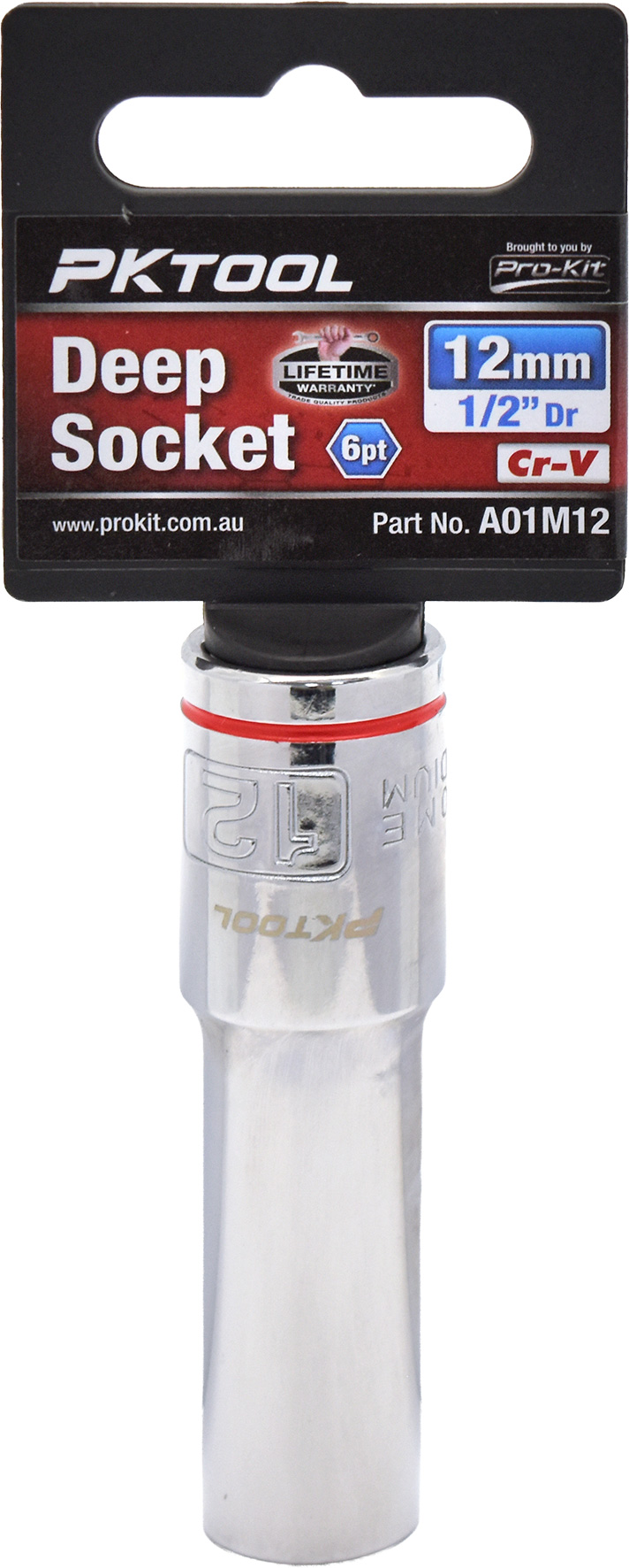 12mm 1/2″ Dr Deep Socket 6pt