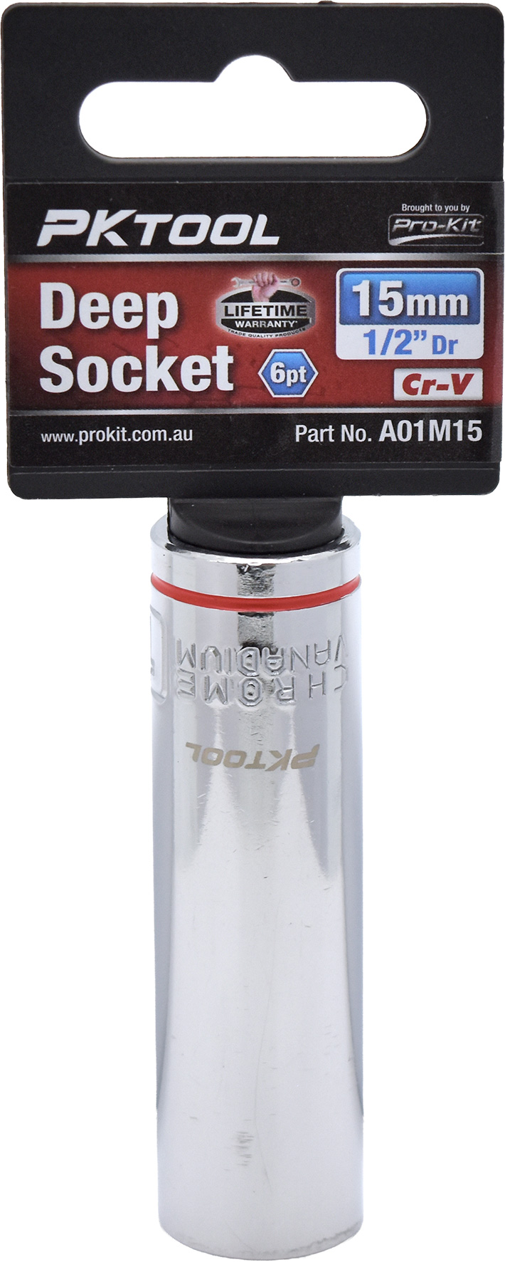 15mm 1/2″ Dr Deep Socket 6pt
