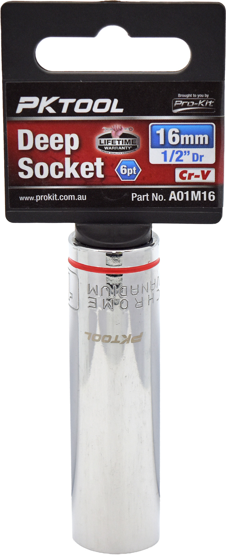 16mm 1/2″ Dr Deep Socket 6pt