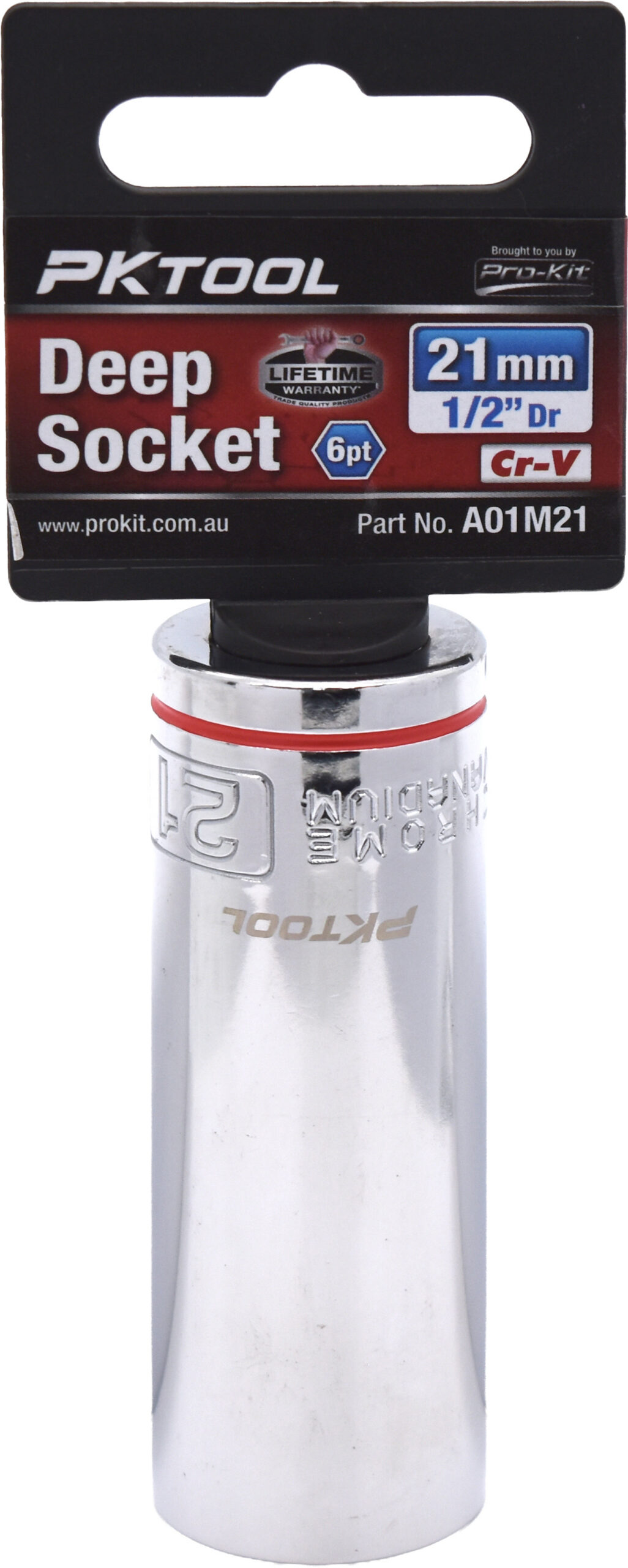 21mm 1/2″ Dr Deep Socket 6pt