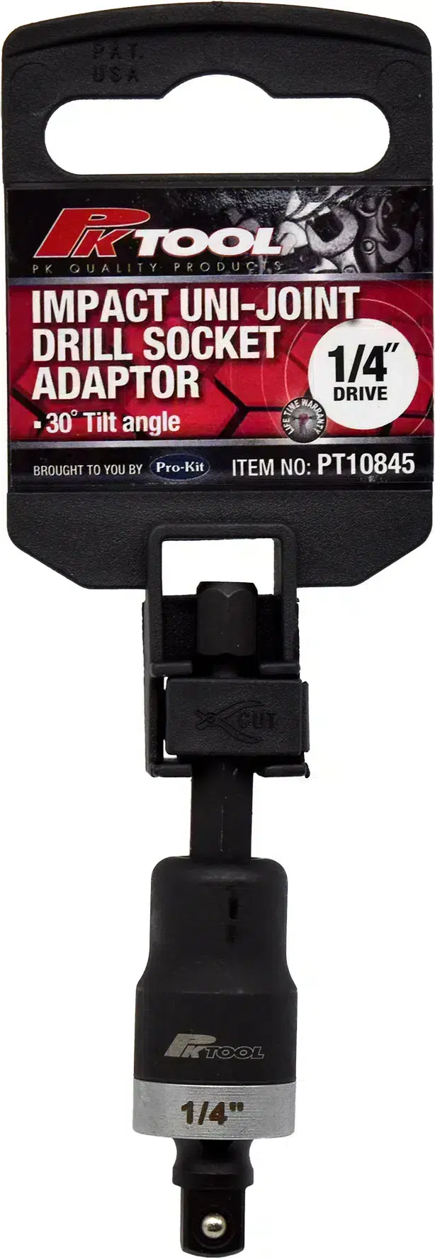 1/4” Dr Impact Uni-Joint Drill Socket Adaptor