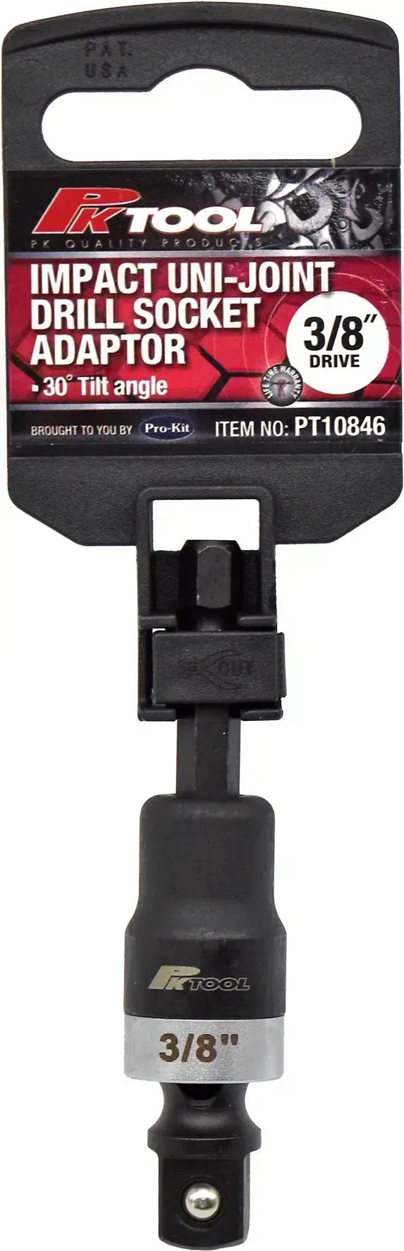 3/8” Dr Impact Uni-Joint Drill Socket Adaptor