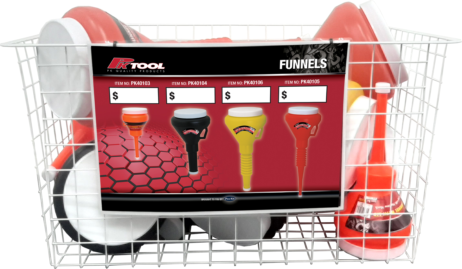 Point-of-Sale Funnel Basket to Suit Funnels PK40103, PK40104, PK40105 & PK40106