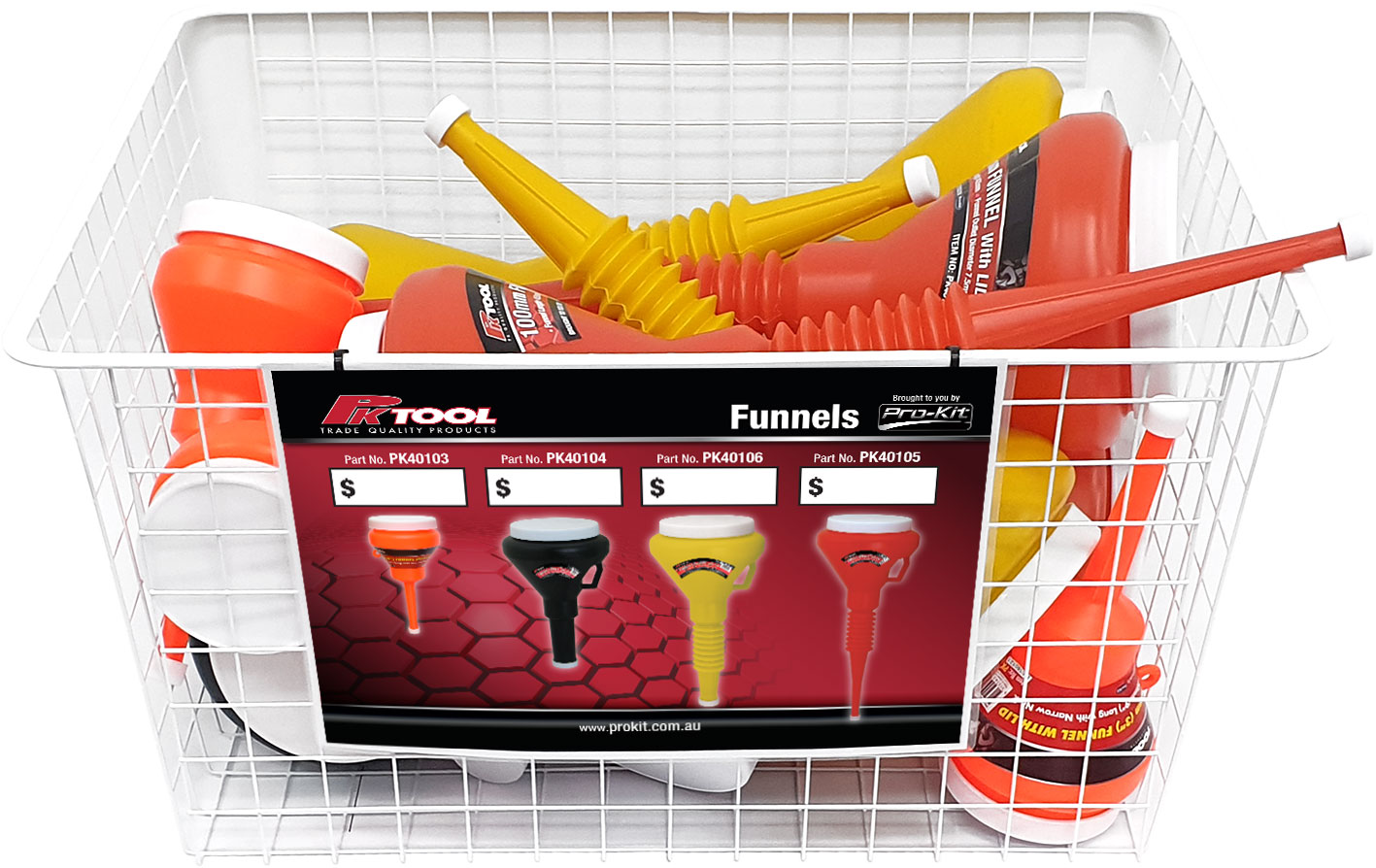 Point-of-Sale Funnel Basket to Suit Funnels PK40103, PK40104, PK40105 & PK40106